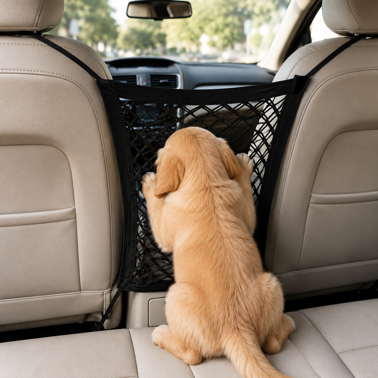 Front-Seat Mesh Barrier